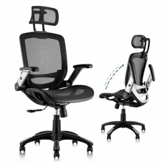 Ergonomic mesh office chair with adjustable features